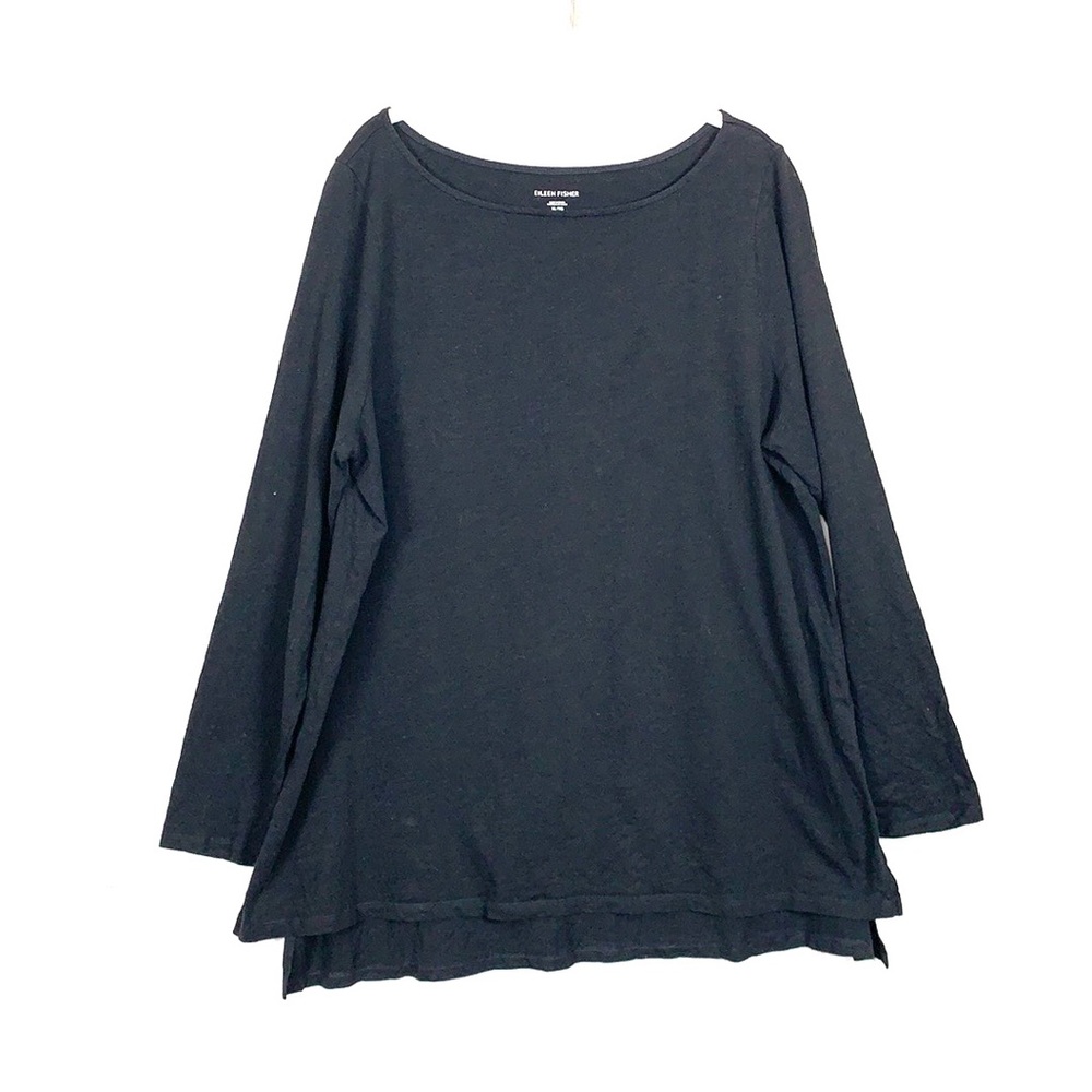 Eileen Fisher Slub Knit Boatneck Tunic